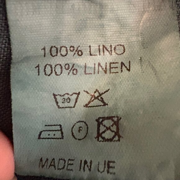 Soloio 100% Linen Short Sleeve Button Down - Picture 4 of 4